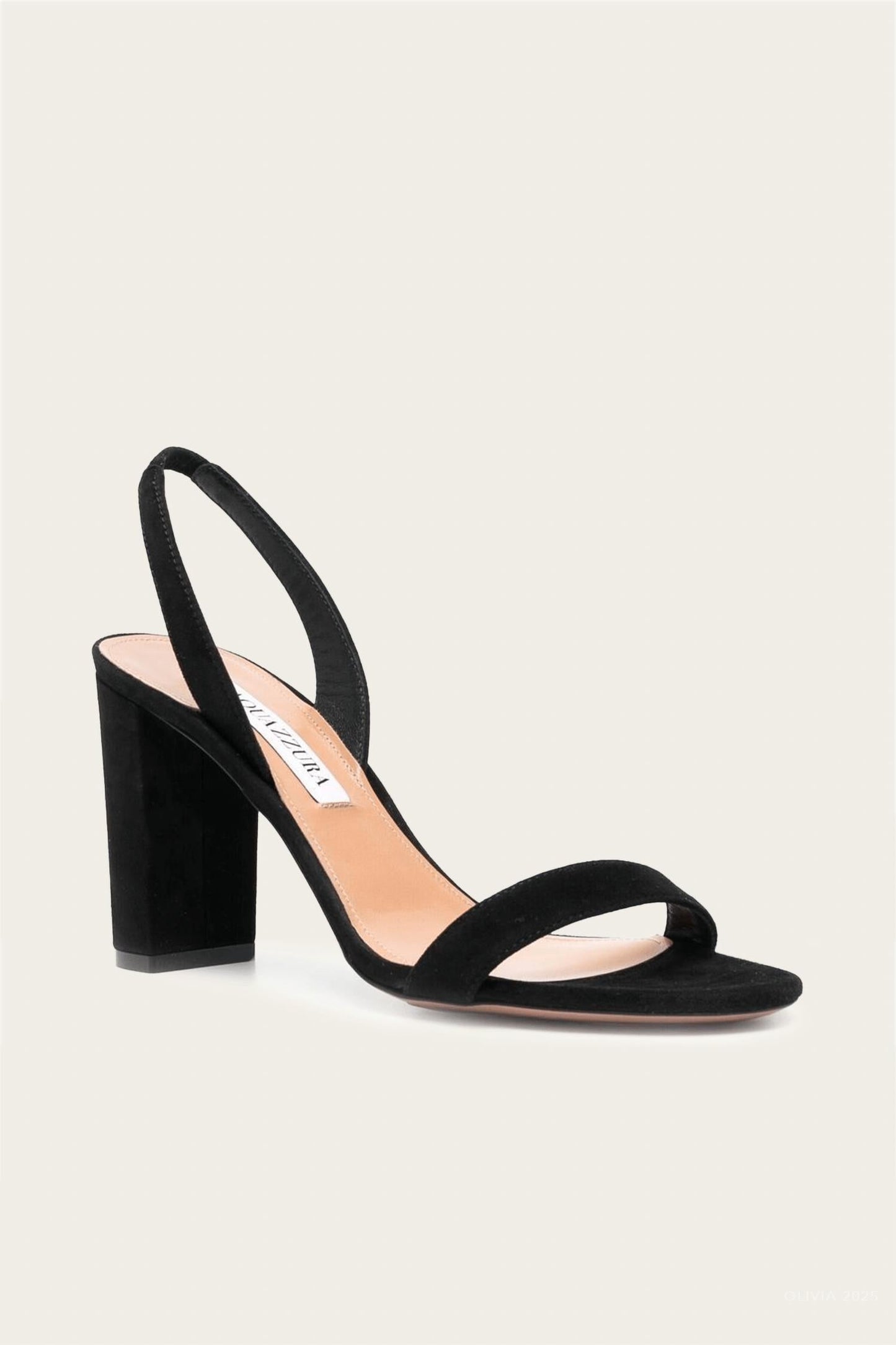 Aquazzura - Women's So Nude Suede Sandal