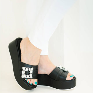 Beautiisoles By Robyn Shreiber - Women's Dita Platform Leather Sandal