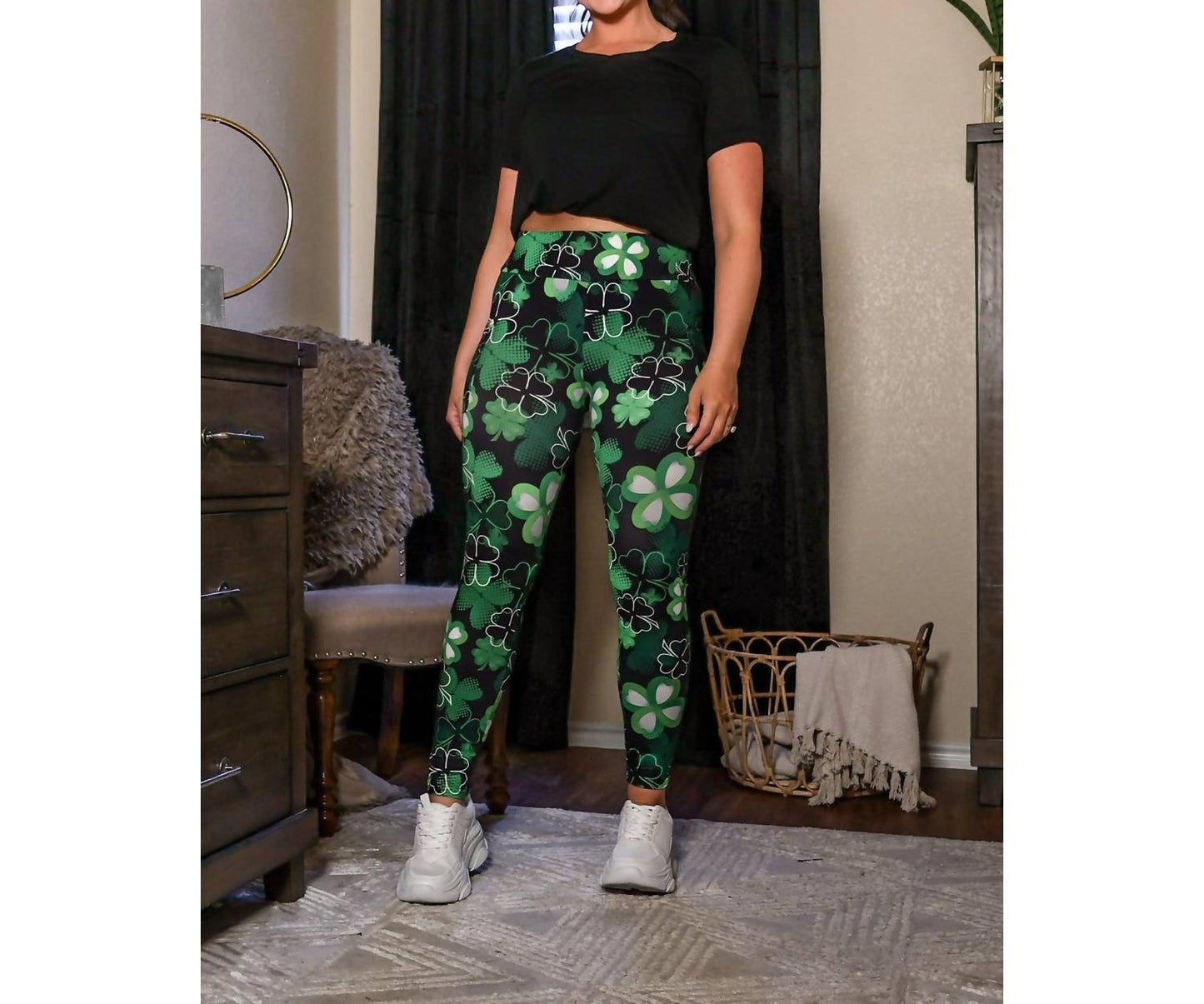 Julia Rose - St Patrick's Day SHAMROCK Leggings