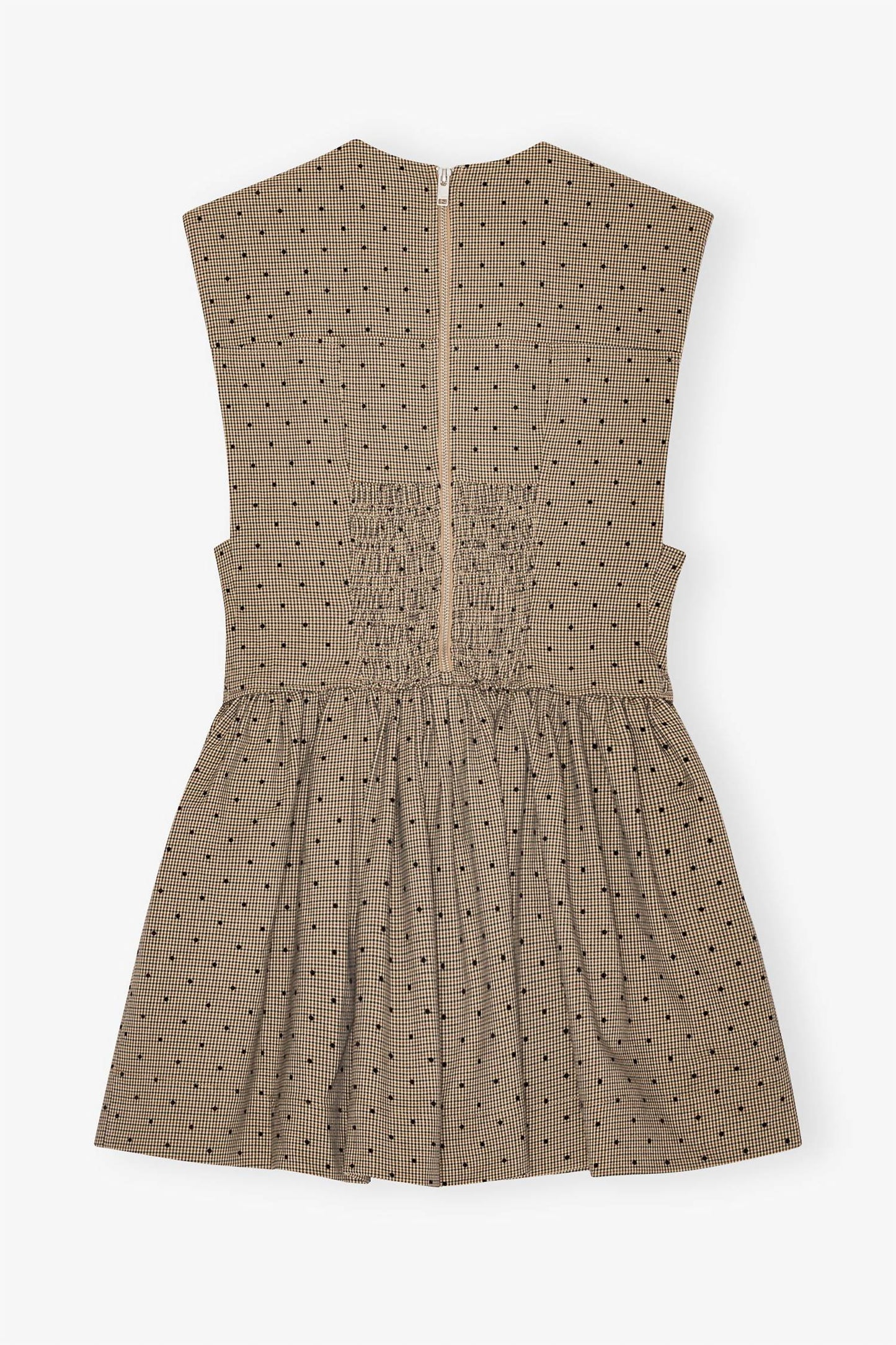 Ganni - Flock Check Mini Dress