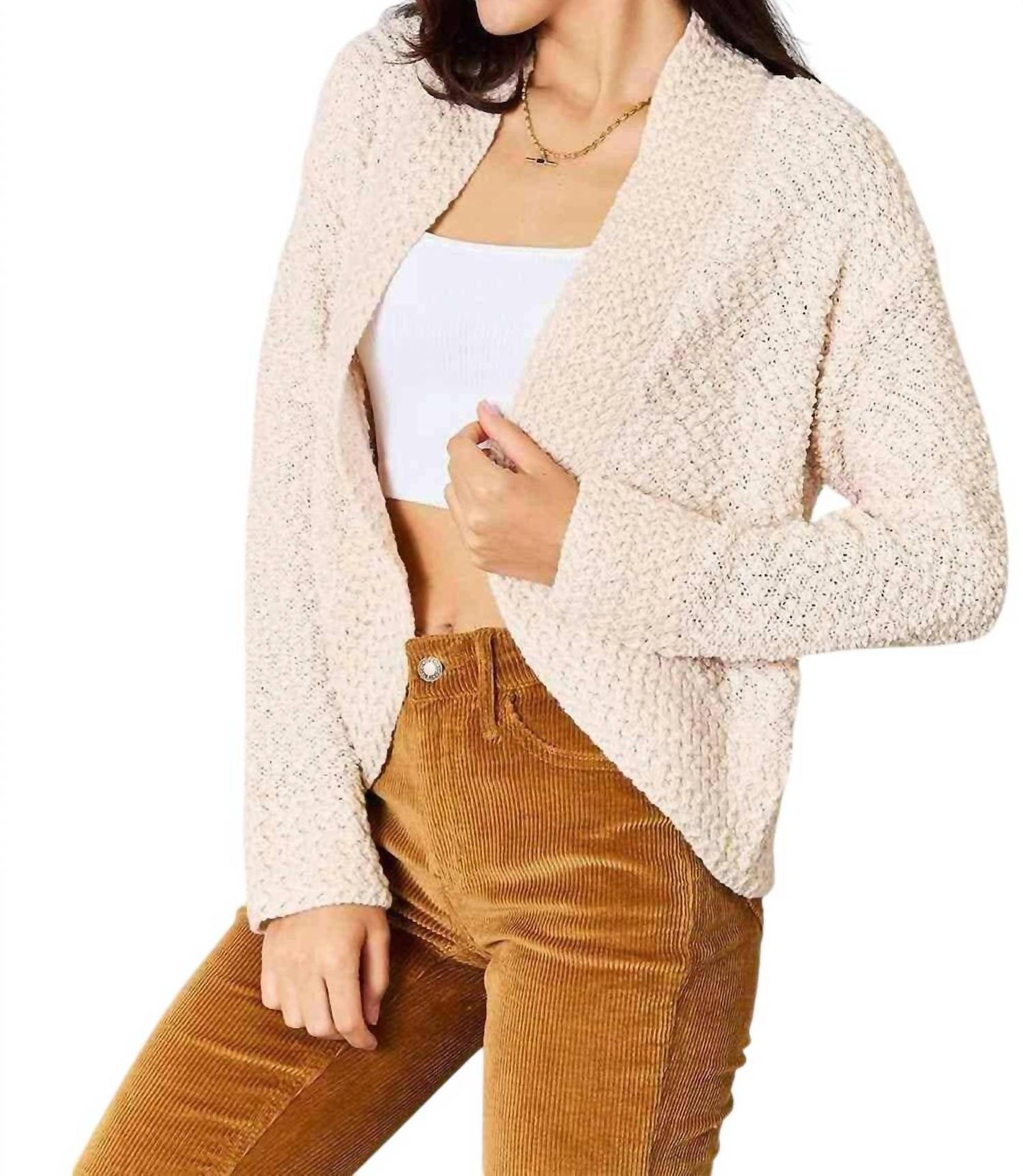 Double Take - Luxurious Knit Open Front Cardigan