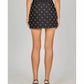 2.7 August Apparel - Rhinestone & Pearl Mini Skirt