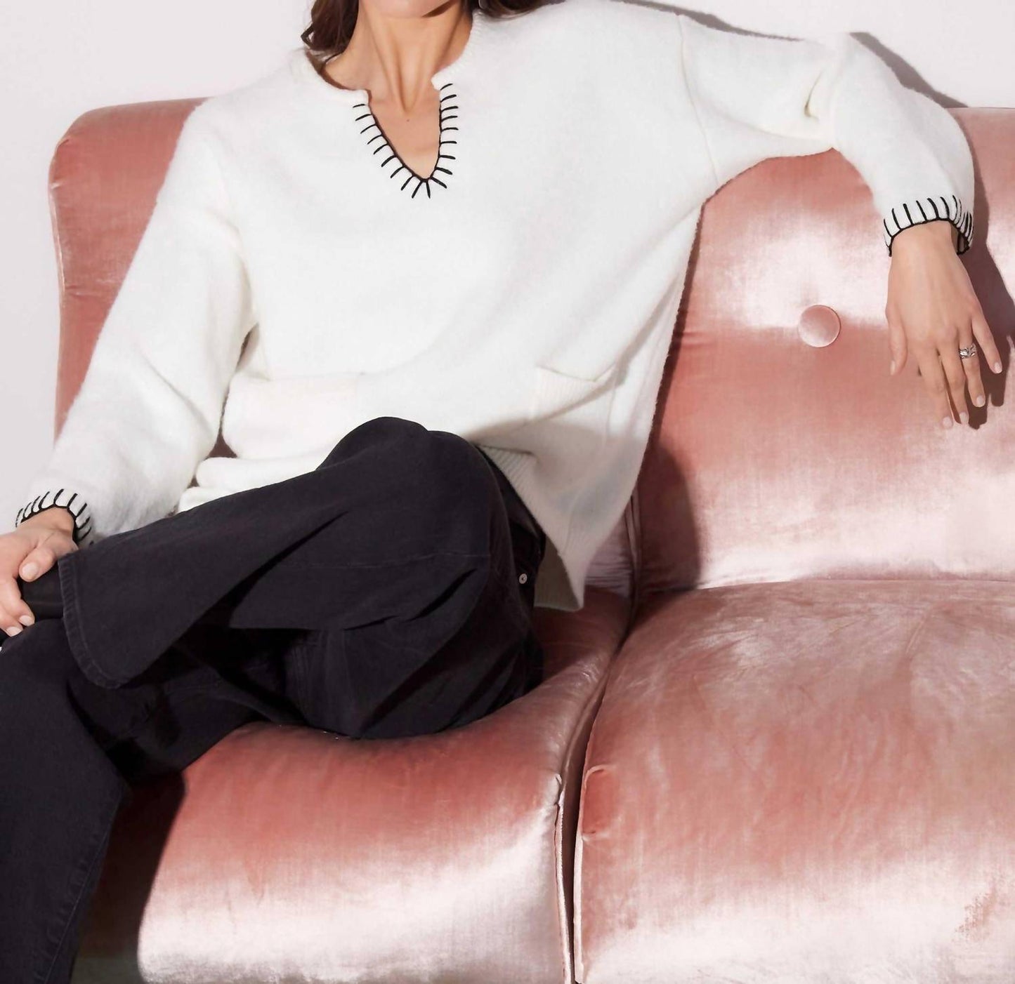 Fifteen Twenty - Mel Edge Stitch Sweater