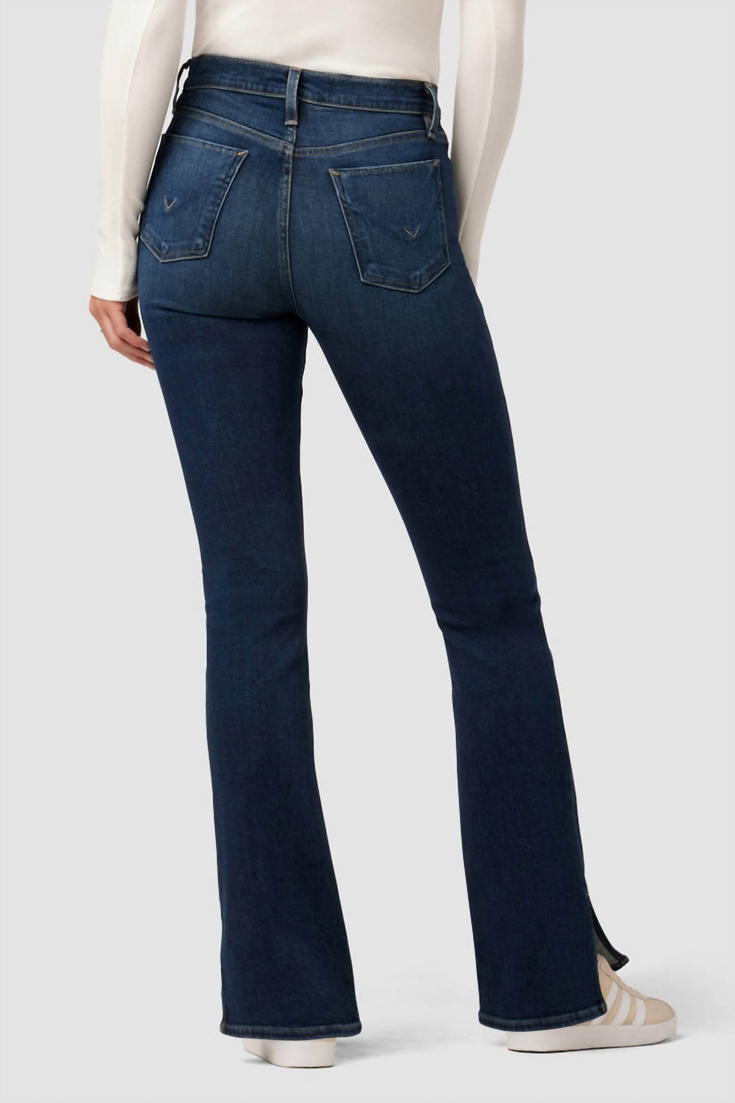 Hudson - Barbara High-Rise Baby Bootcut Jean w/ Slit Hem