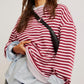 Free People - Classic Striped Crew Sweatshirt