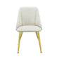 Gaines Synthetic Leather Side Chair (Set of 2) - White