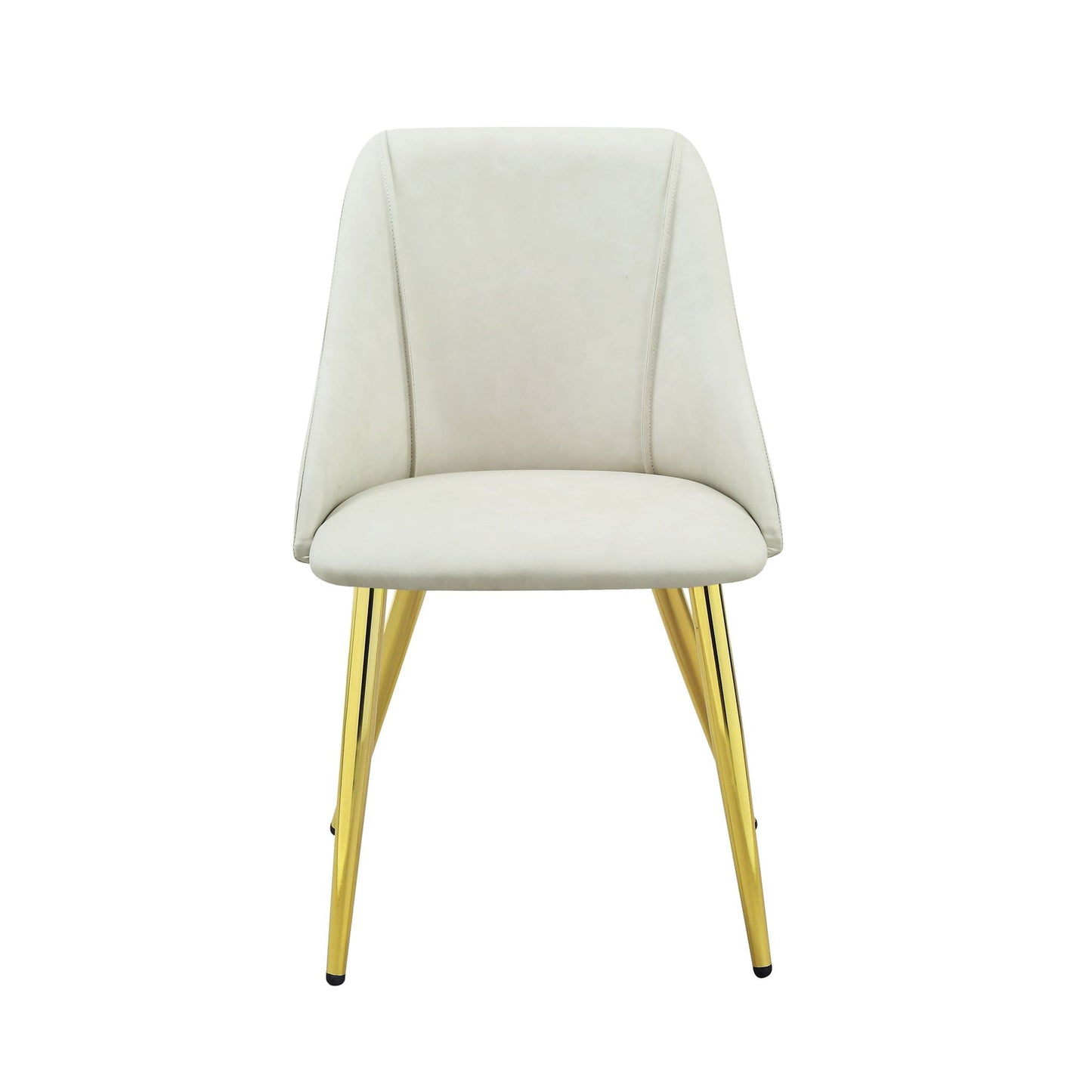 Gaines Synthetic Leather Side Chair (Set of 2) - White