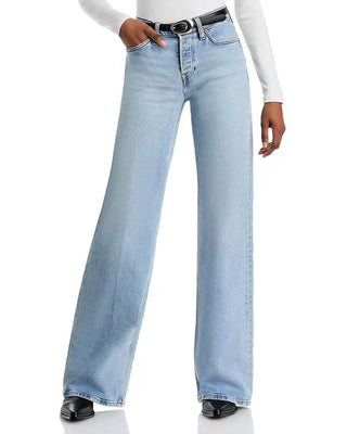 Re/Done - Mid Rise Wide Leg Jeans