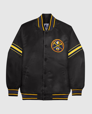 Starter - Men's Denver Nuggets Satin Full-snap Jacket