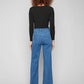 Charlie B - Wide Leg Corduroy Denim Pants