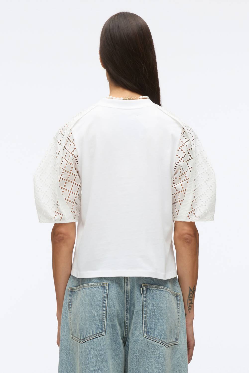 3.1 Phillip Lim - Broderie Anglaise Combo T-shirt