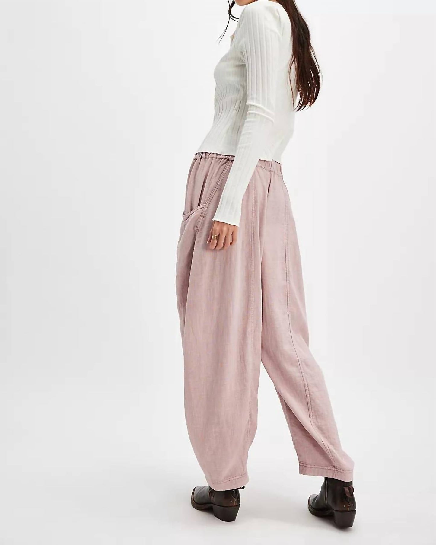 Free People - High Road Solid Pull-on Barrel Pants