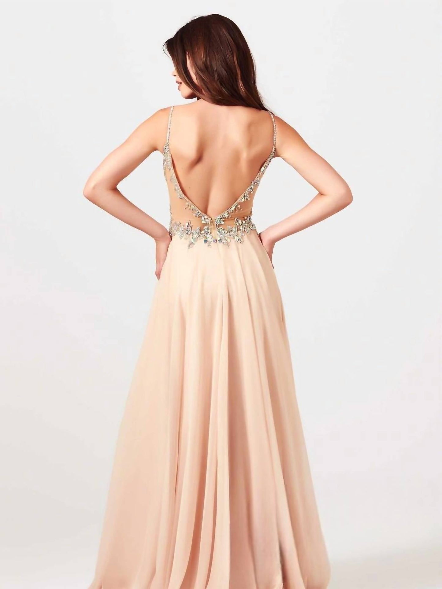 Mac Duggal - Sweetheart Neckline and Sheer Illusion Sides Prom Dress