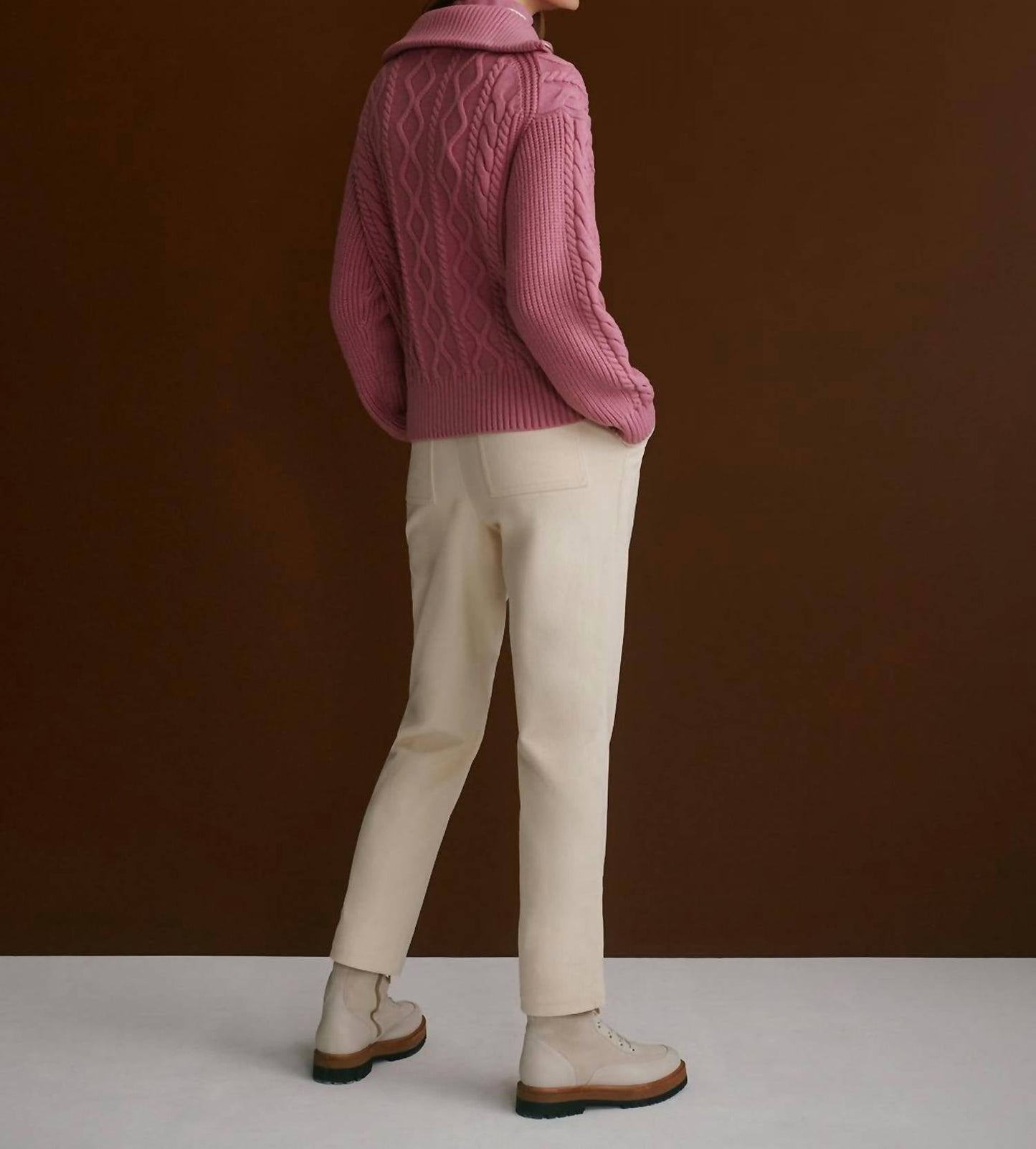 Varley - Didi Relaxed Cable Half-zip Knit Sweatshirt