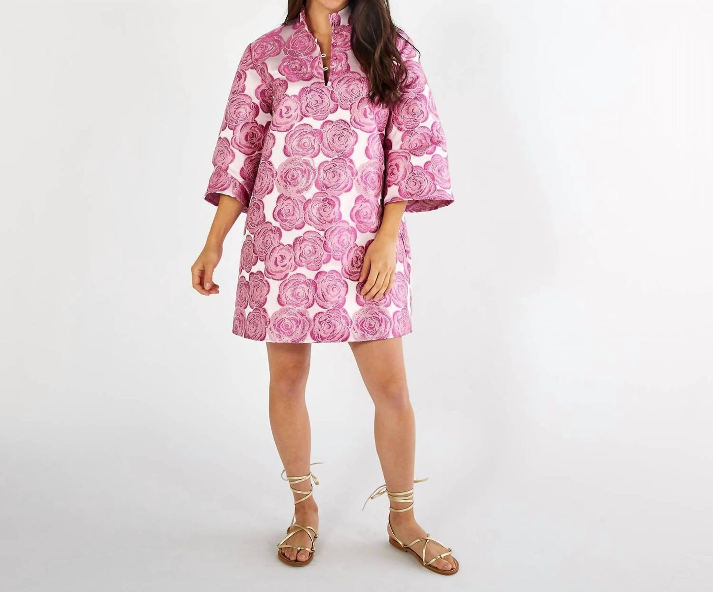 Caryn Lawn - Keri Jacquard Rose Dress