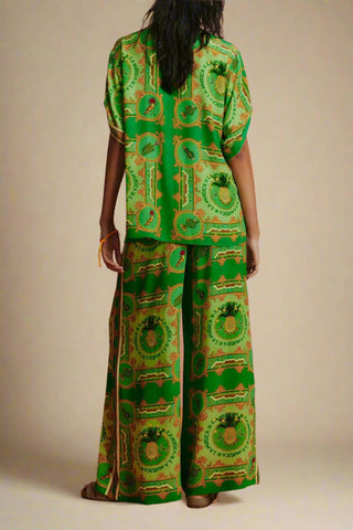 Alemais - La Musica Silk Rolled Sleeve Top