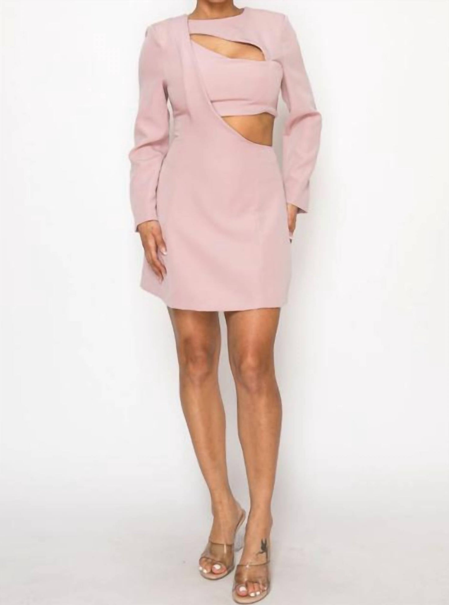 A.C.G. Los Angeles - Elegant Cut Out in Long Sleeve Mini Dress