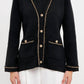 Endless Rose - Fifa Chain Trim Cardigan