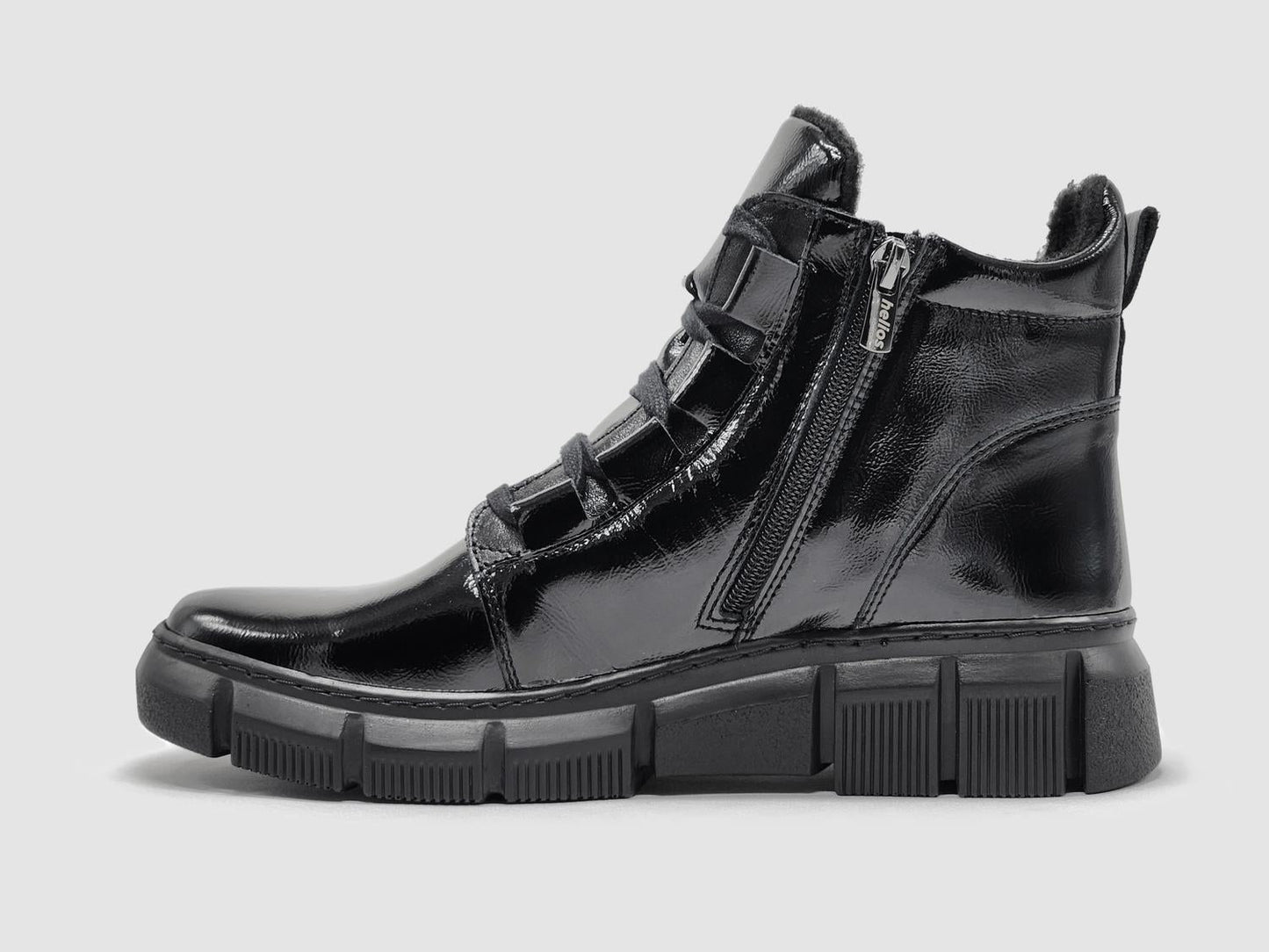 Helios - Women's Ino Fleece-lined Zip-up Leather Boots
