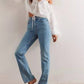 Free People - Xena High Rise Slim Straight Jeans