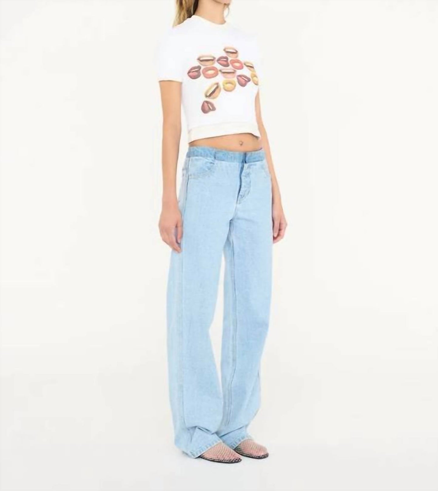 Christopher Esber - Chatter Sheer Overlay Baby Tee