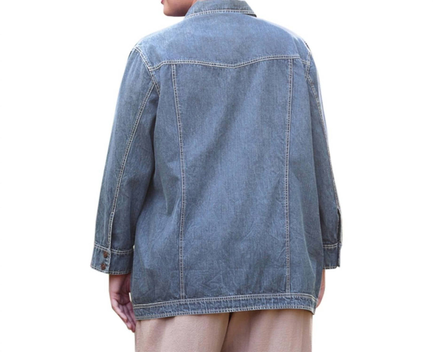 On The Plus Side - Rydel Denim Jacket - Plus Size