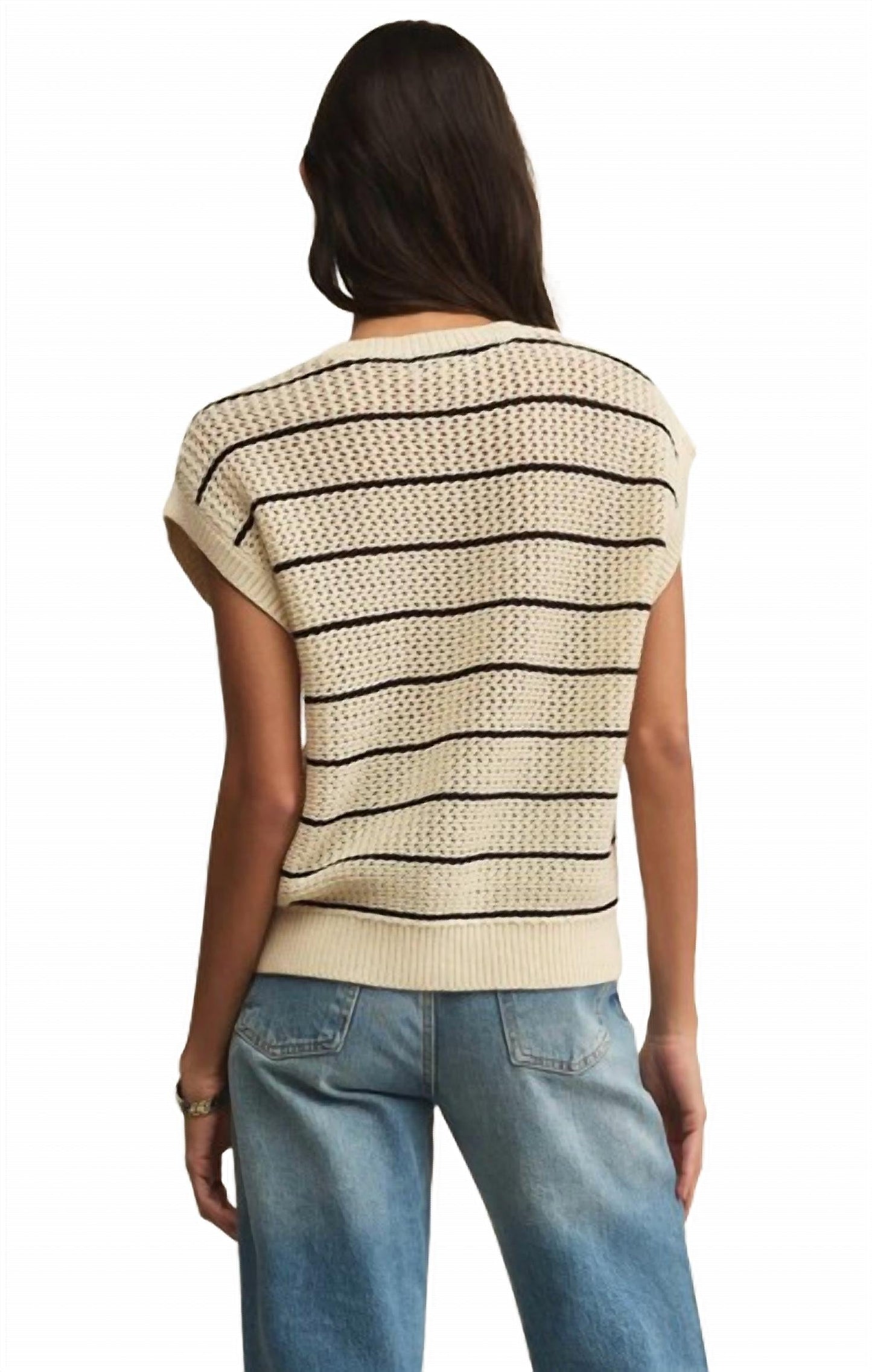 Z Supply - Ines Striped Crochet Sweater
