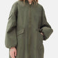 Ganni - Tech Seersucker Oversized Shell Coat