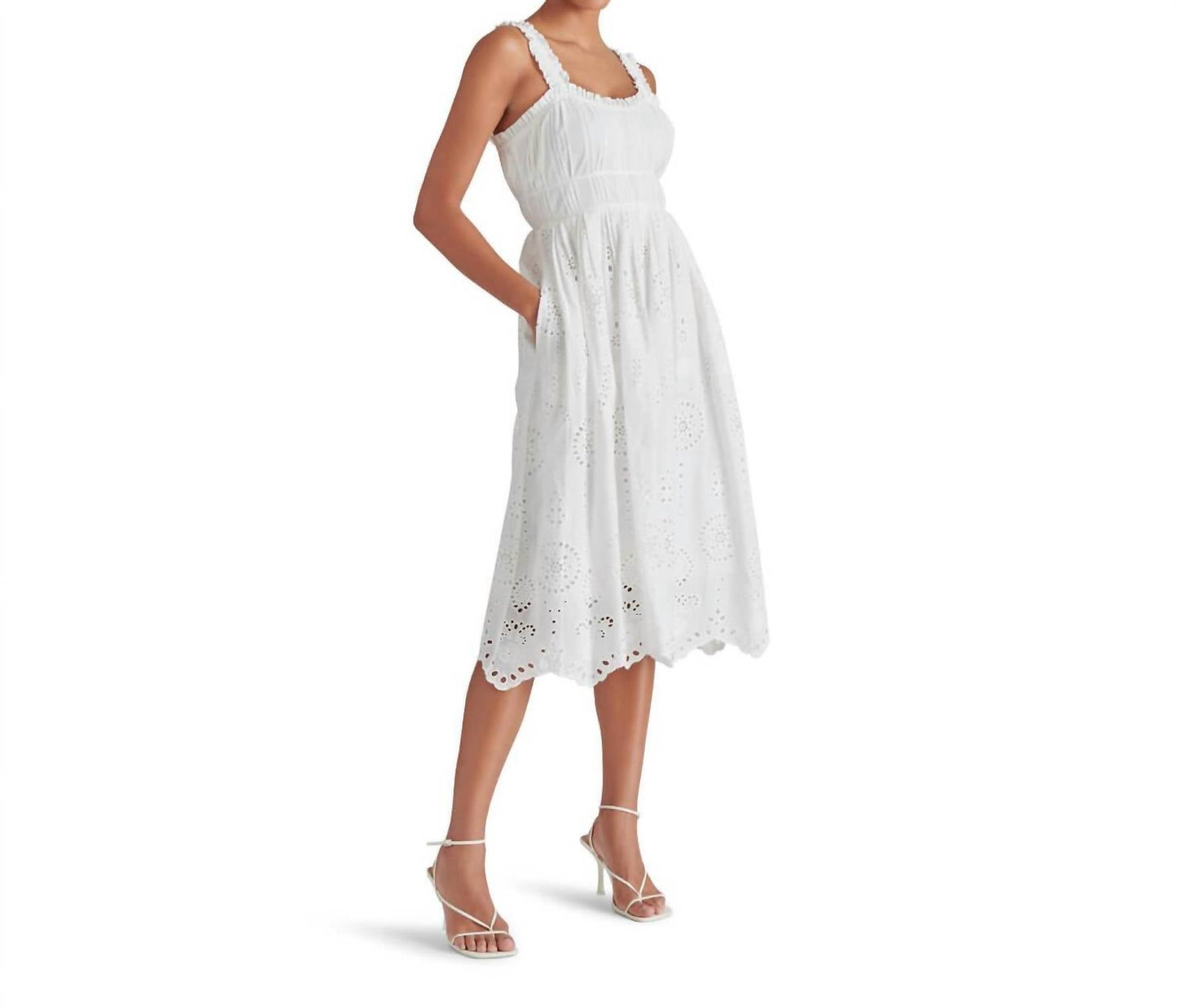 Steve Madden - Harmony Eyelet Embroidered Midi Dress