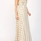 Fate - Two Tone Stripe Long Strap Detailed Maxi Dress