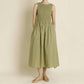 Aureum - Women's Boat Neck Floral Maxi Dress