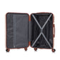 3-Piece ABS Spinner Wheel Luggage Set 20"/24"/28" Beige