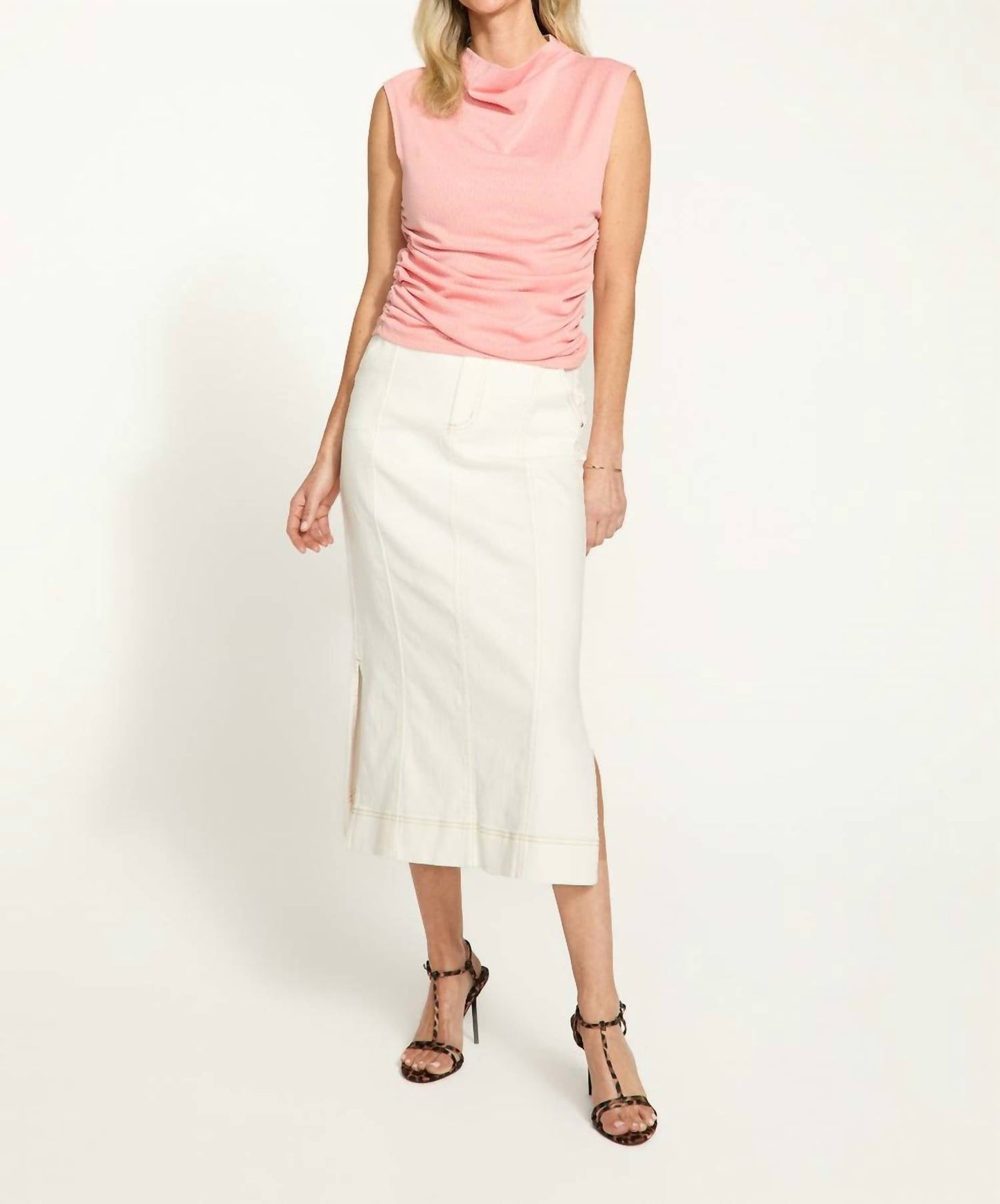 Fdj - Rushed Cap Sleeve Top