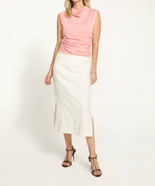 Fdj - Rushed Cap Sleeve Top