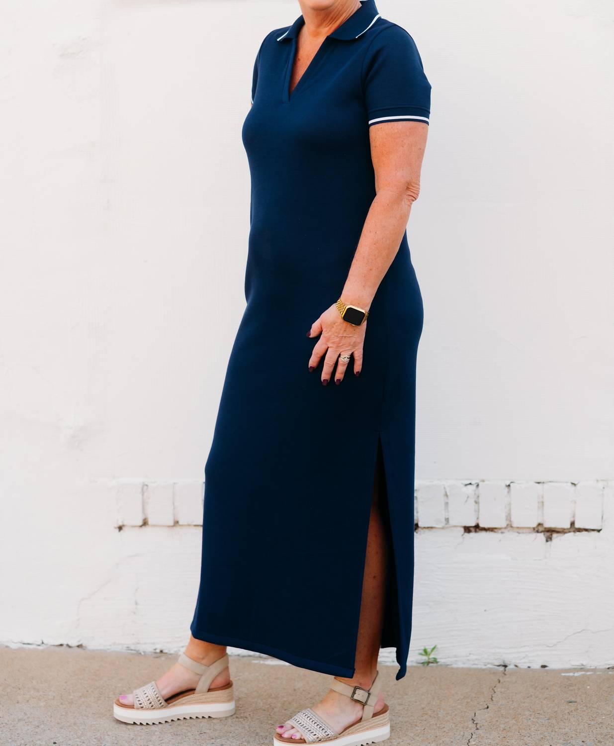 Spanx - Airessentials Pique Polo Midi Dress