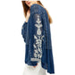 Free People - Indigo Dreams Embroidered Tunic