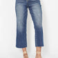 Judy Blue - High Waist Embroidery Crop Wide Leg Jean