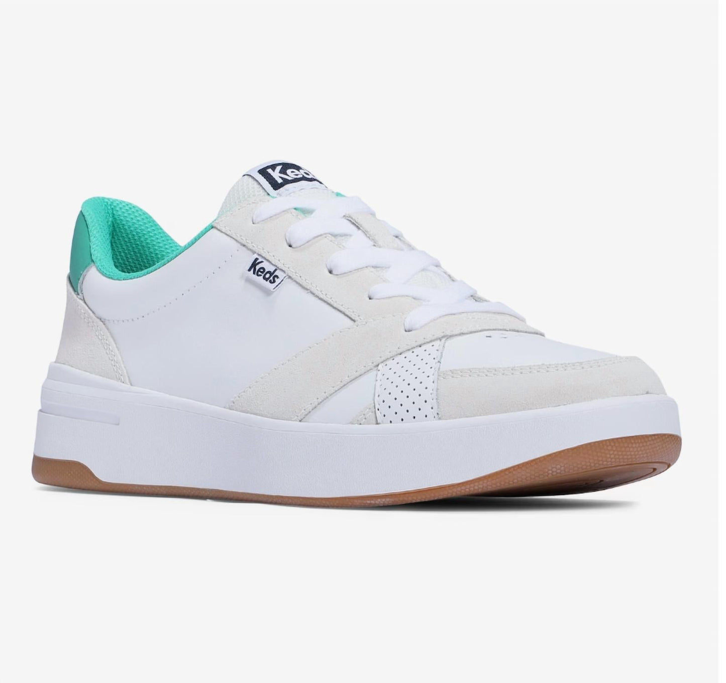 Keds - Women's Court Leather Suede Lace up Sneaker