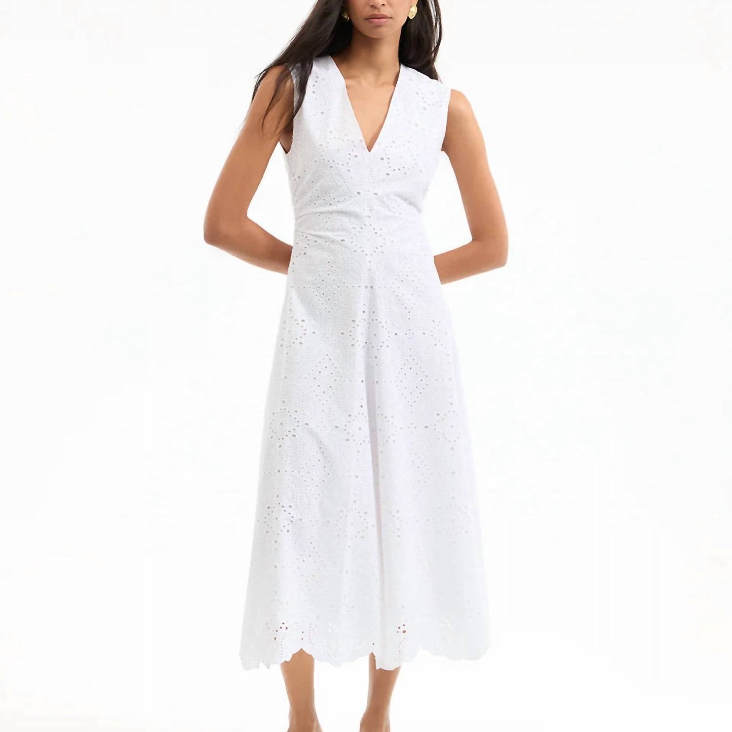 Veronica Beard - Aven Eyelet Midi Dress