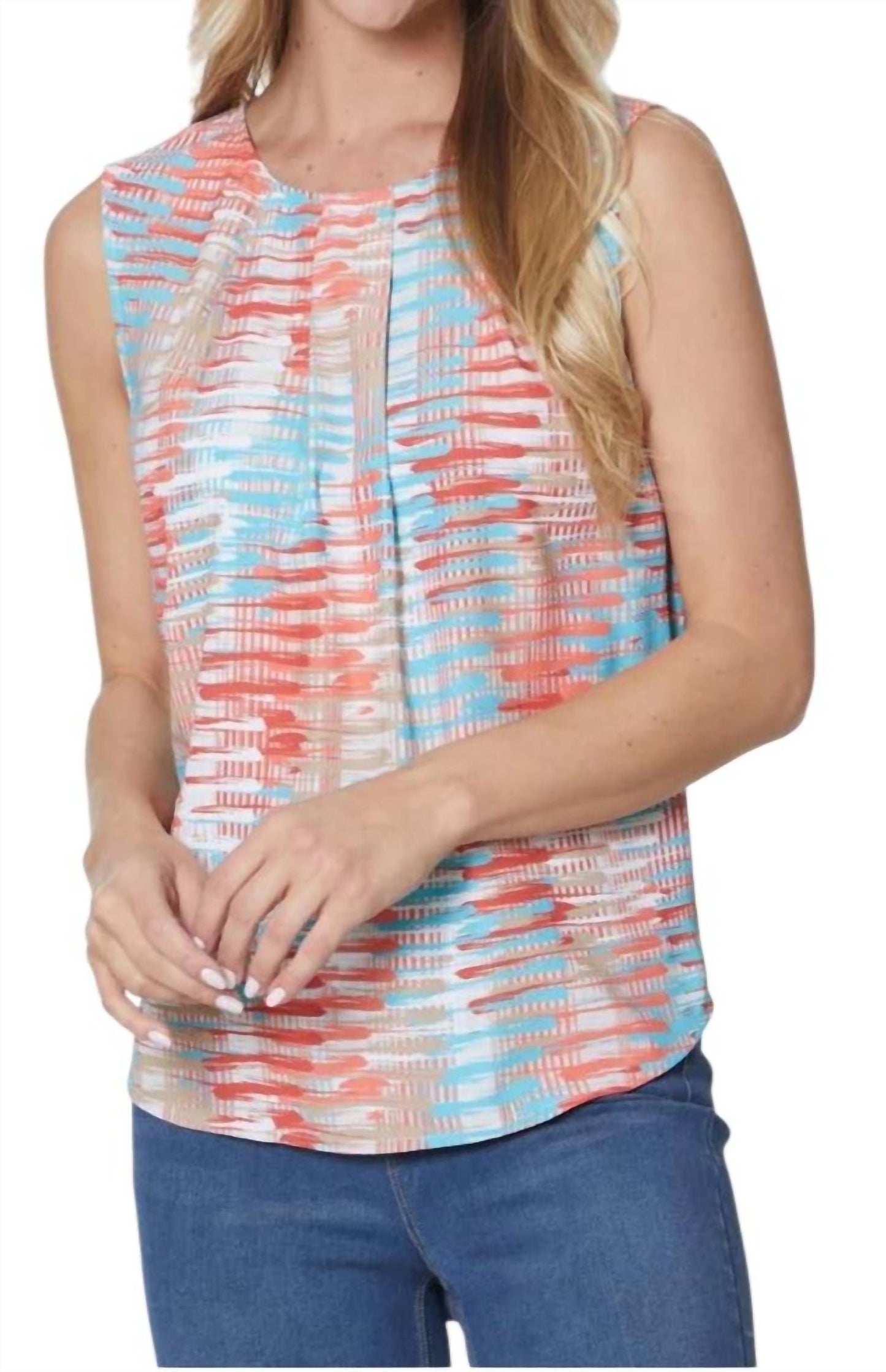Multiples - Button Back Sleeveless Top