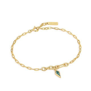 Ania Haie - Women's Sparkle Drop Pendant Chain Bracelets