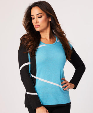 French Kyss - Abstract Scoop Top