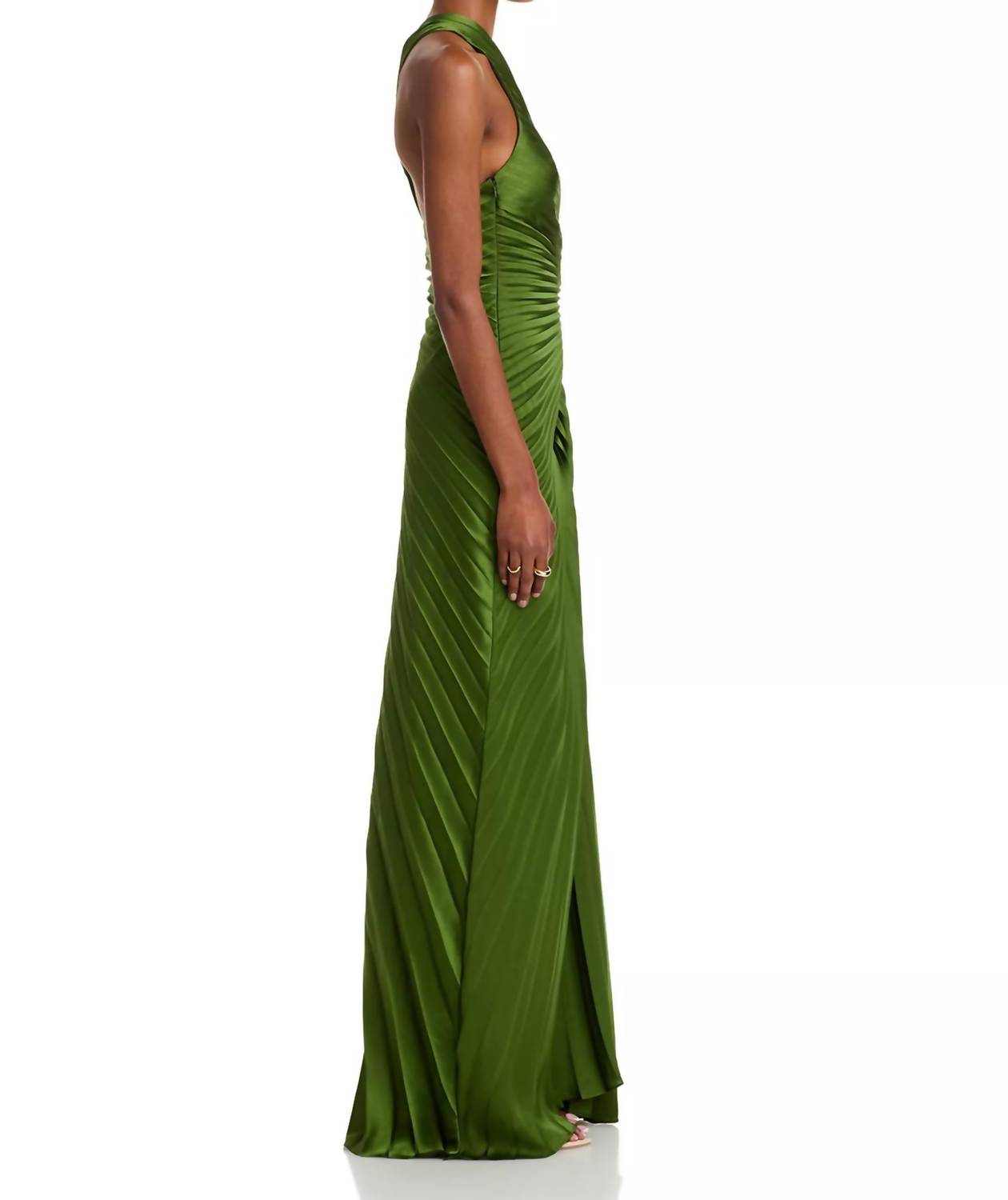 A.L.C. - Lara Pleated One Shoulder Gown