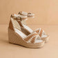 Oasis Society - Women's Essie Espadrille Embroidered Wedge