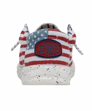 Hey Dude - Wally Youth Patriotic Shoe