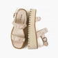 All Black - Pyramid Stud Flatform Sandal