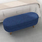 Ottoman Oval Storage Bench with Rubber Wood Legs