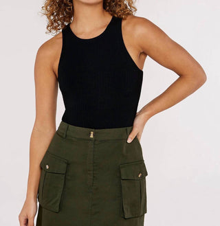 Apricot - Ribbed Bodysuit