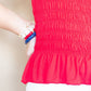 Anniewear - All American Flare Sleeveless Peplum Top