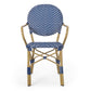 Outdoor PE Rattan and Aluminum 3 Piece French Bistro Set